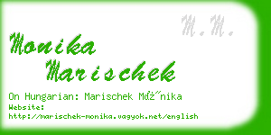 monika marischek business card